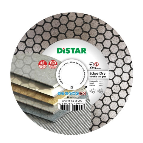Distar rezna i brusna ploča za porculan 115 Edge Dry