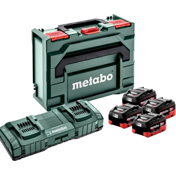 Metabo Basic set LiHD 4x8,0Ah, dupli punjač + kofer