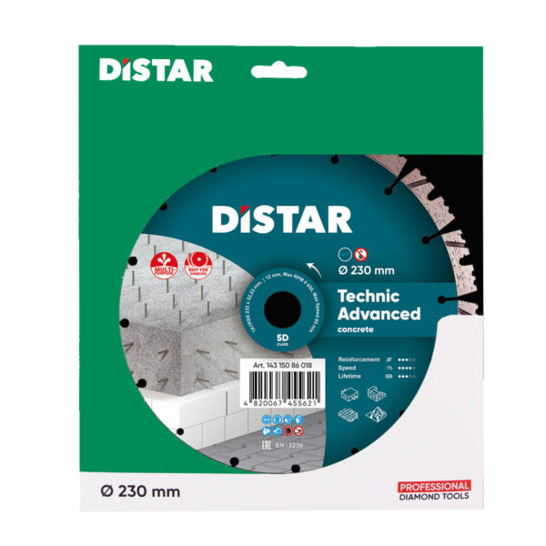 Distar rezna ploča za arm.beton Technic Advanced 230mm 2,6mm