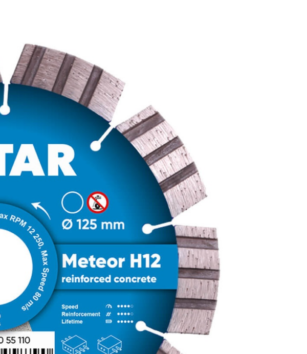 Distar rezna ploča za arm.beton METEOR 125mm 2,2mm