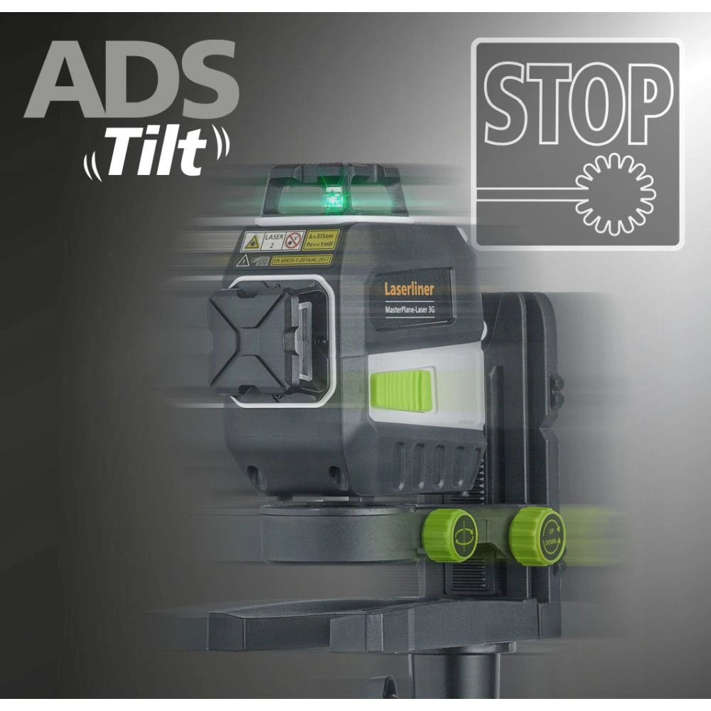 Laserliner križni laserski nivelir MasterPlane-Laser 3G Pro, zeleni