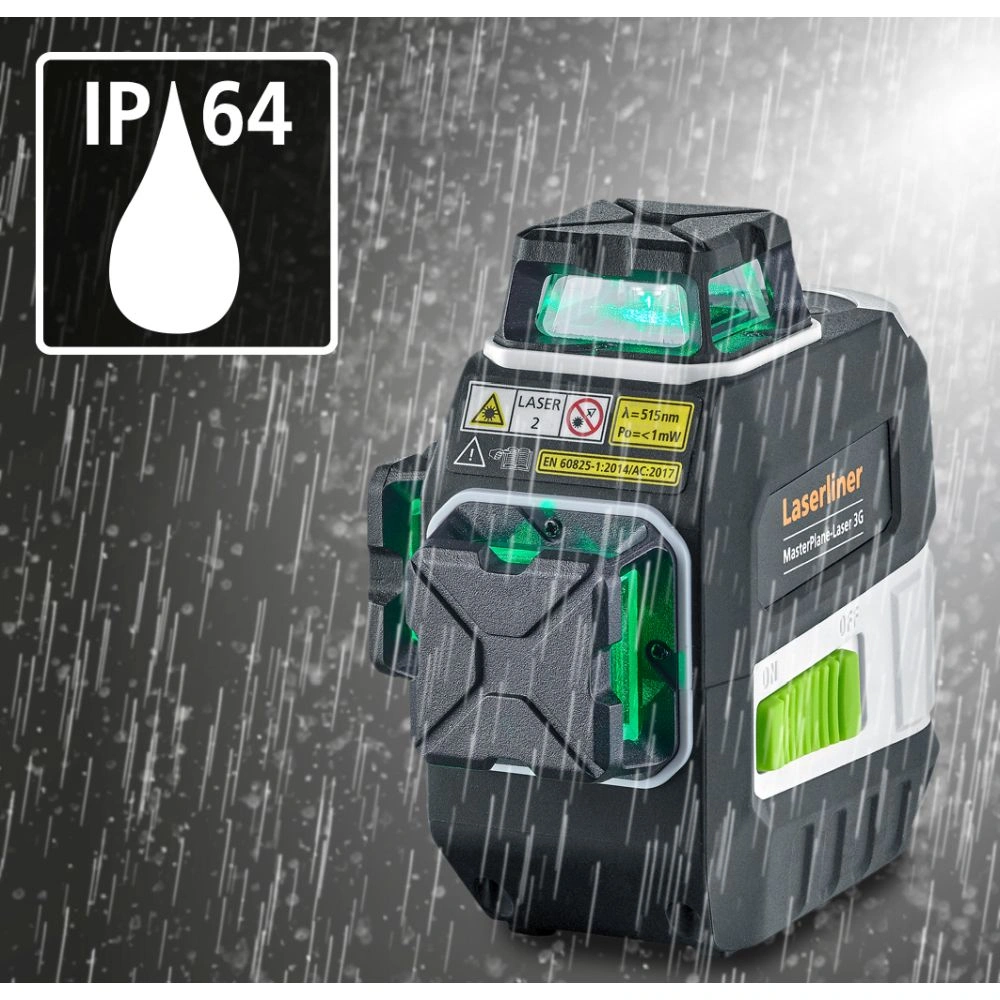 Laserliner križni laserski nivelir MasterPlane-Laser 3G Pro, zeleni