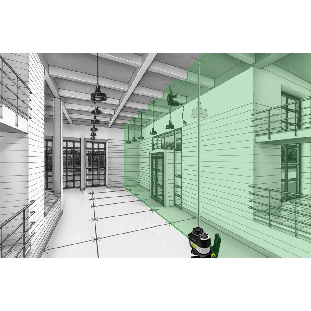 Laserliner križni laserski nivelir MasterPlane-Laser 3G Pro, zeleni