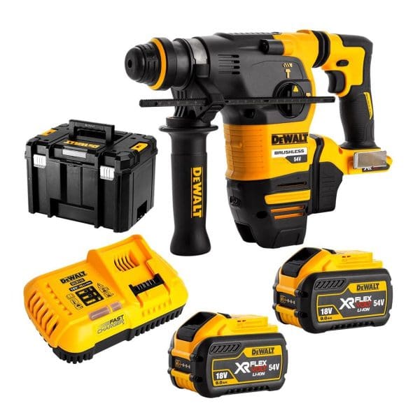 DeWalt aku bušači čekić DCH333X2 Flexvolt 54V 2x9,0Ah 3,5J