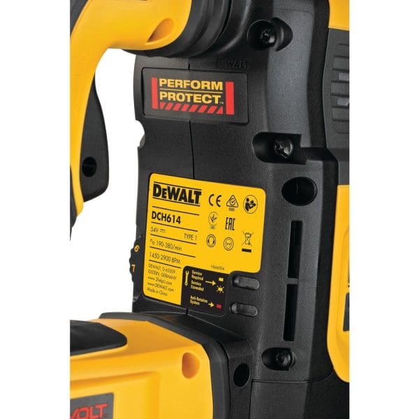 DeWalt aku bušači čekić DCH614X2 Flexvolt 54V 2x9,0Ah 10,5J