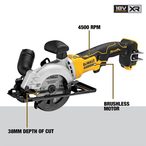 DeWalt aku ručna kružna pila DCS571NT 18V 115mm