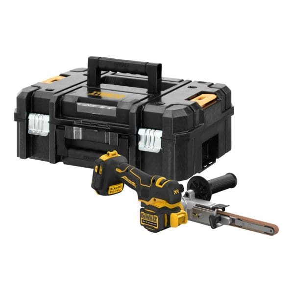 DeWalt aku tračna brusilica DCM200NT 18V 13x457mm uska traka