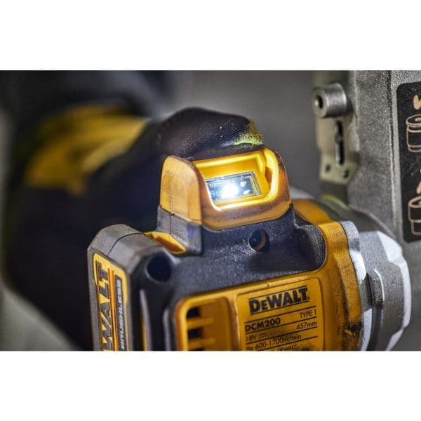 DeWalt aku tračna brusilica DCM200NT 18V 13x457mm uska traka