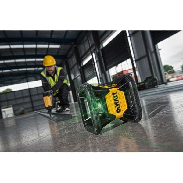 DeWalt aku laserski nivelir 360° DCE079D1G 76-600m zeleni, s prijemnikom