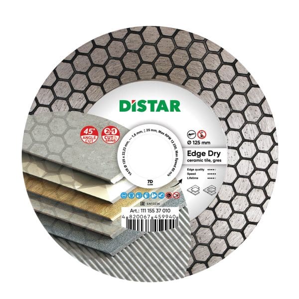 Distar rezna i brusna ploča za porculan 125 Edge Dry 125mm DS5883