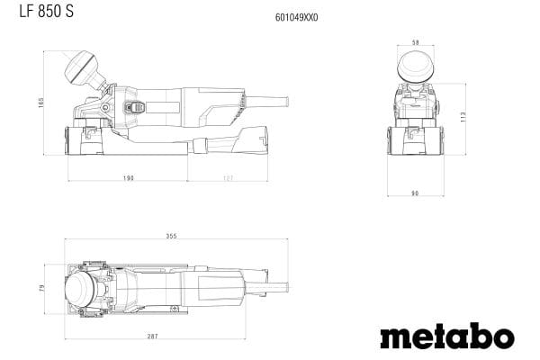 Metabo glodalica za lak LF 850 S odstranjivač boje, 601049500, kofer