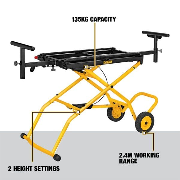 Dewalt radni stol za pile, sa kotačima DE7260, sklopivi
