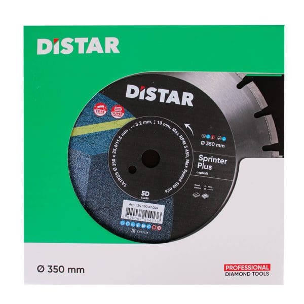 Distar rezna ploča za asfalt 350mm x 25,4mm SPRINTER Plus