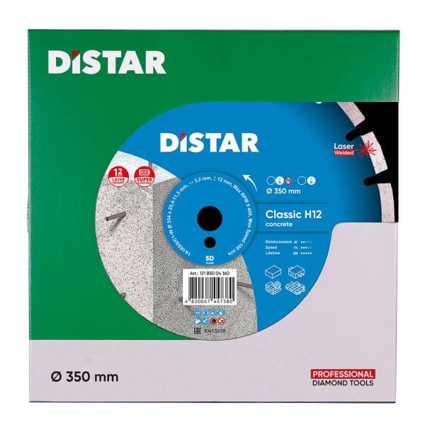 Distar rezna ploča za beton 350mm x 25,4mm Classic H12