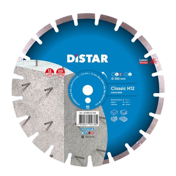 Distar rezna ploča za beton 350mm x 25,4mm Classic H12