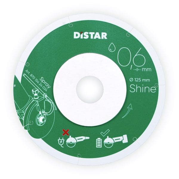 Distar rezna ploča za čisto rezanje keramike SHINE 125x0,6mm, mokro