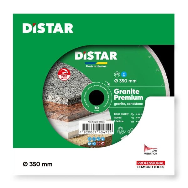 Distar rezna ploča za kamen, gres i keramiku 350mm x 32mm GRANITE Premium