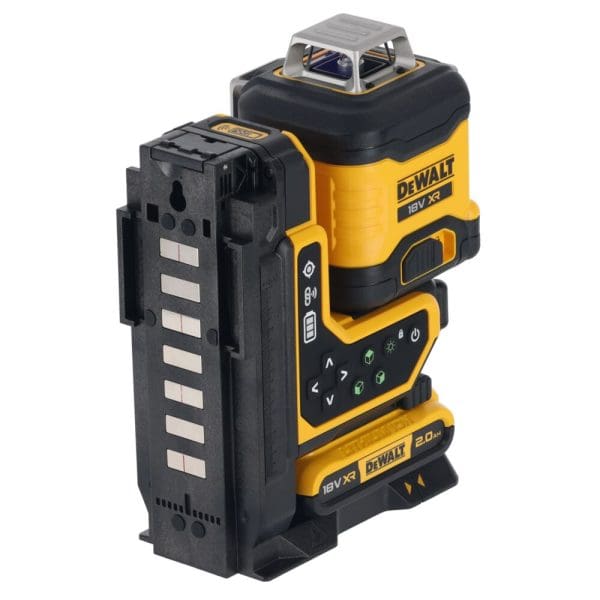 DeWalt aku laserski nivelir DCLE34035D1 18V 1×2,0Ah zelena linija 3×360° na daljinski