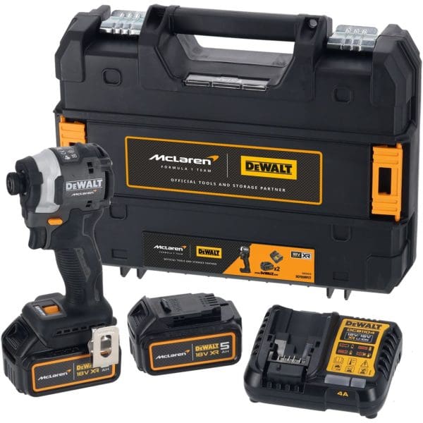 DeWalt aku udarni odvijač DCF85MP2T 18V 1/4" 205Nm 2x5Ah McLaren F1 - Slika 2