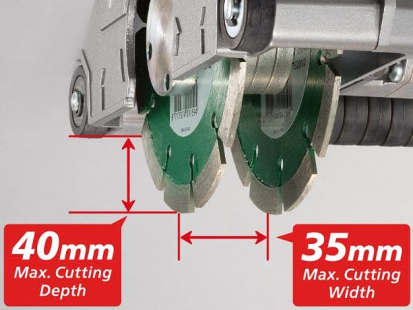 HiKoki rezač zidnih utora CM5MA 125mm 1900W dub.40mm