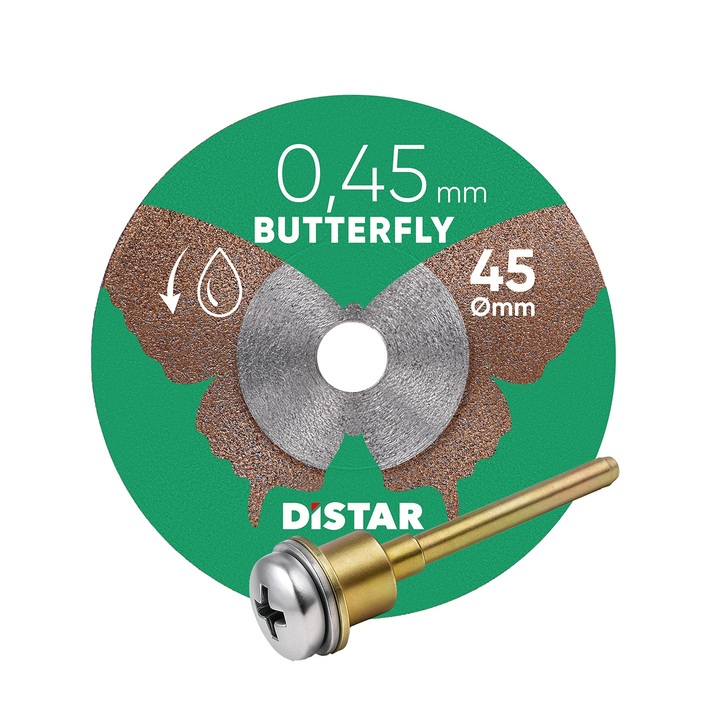 Distar rezna ploča za sitno i precizno rezanje keramike Butterfly 45mm x 0,45mm (prihvat 5,8/3,2mm)
