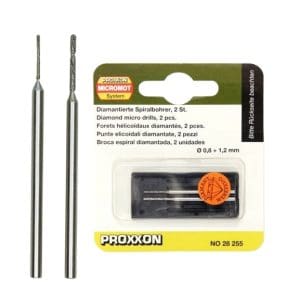 Proxxon dijamantna svrdla za bušenje u (polu) dragom kamenu NO 28 255, 0.8 i 1.2mm