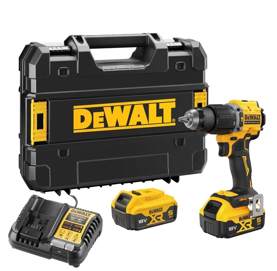 DeWalt aku bušilica DCD799P2T 18V 2x5,0Ah 74 Nm