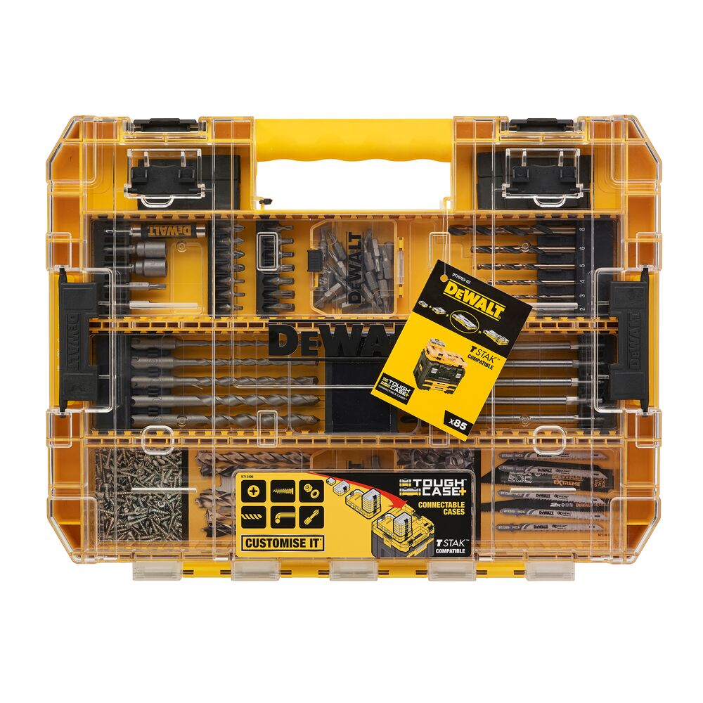 DeWalt set svrdala i bitova 85 dijeli u T-STAK koferu DT70763