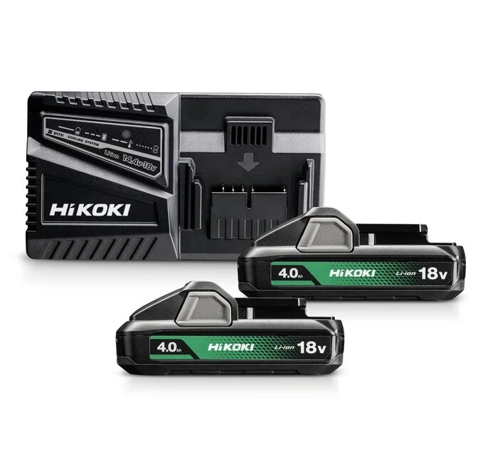 HiKoki power set 2x 4,0Ah BSL1840M + punjač univerzalni HPT UC18YFSL