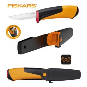 Fiskars višenamjenski nož s oštrilicom 1023620 8cm