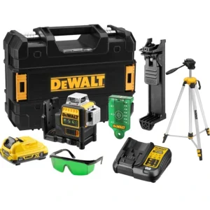 DeWalt aku laserski nivelir DCE089D1G 12V 1x2,0Ah zeleni + stativ