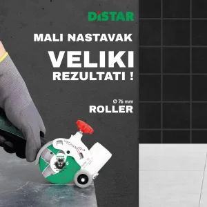 Distar nasavak za rezanje keramike s točkićima ROLLER 76 (za ploče 76mm)