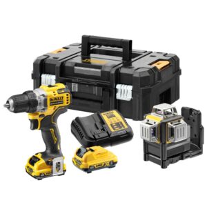 Dewalt aku set alata DCK212D2T 2x12Vx2,0Ah, DCD701+DCE089G